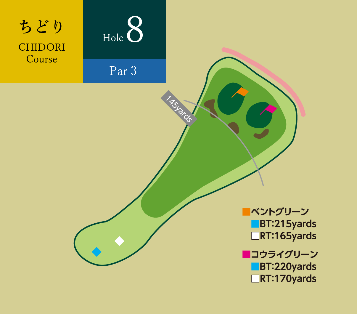 ちどりコース Hole8