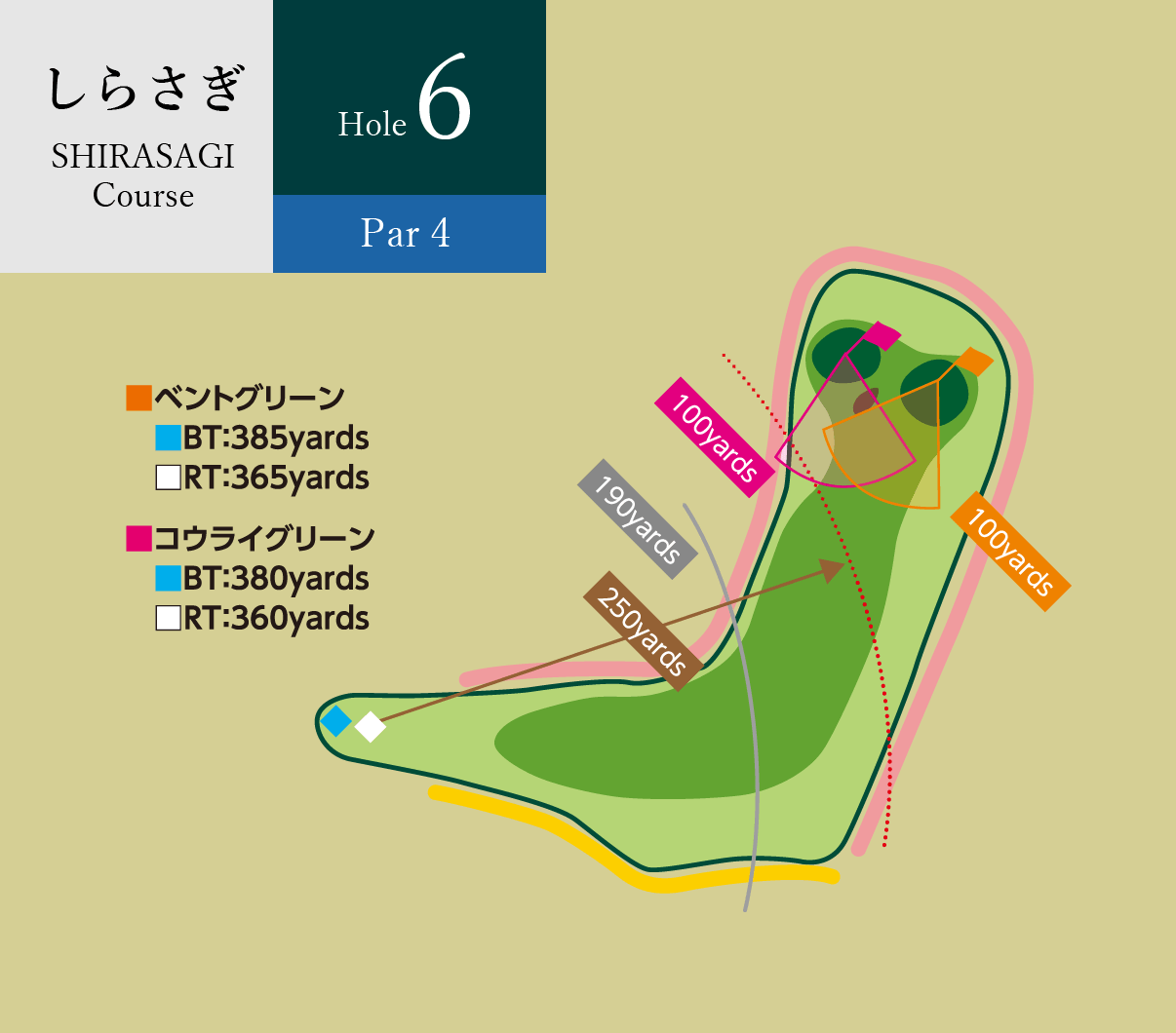 しらさぎコース Hole6