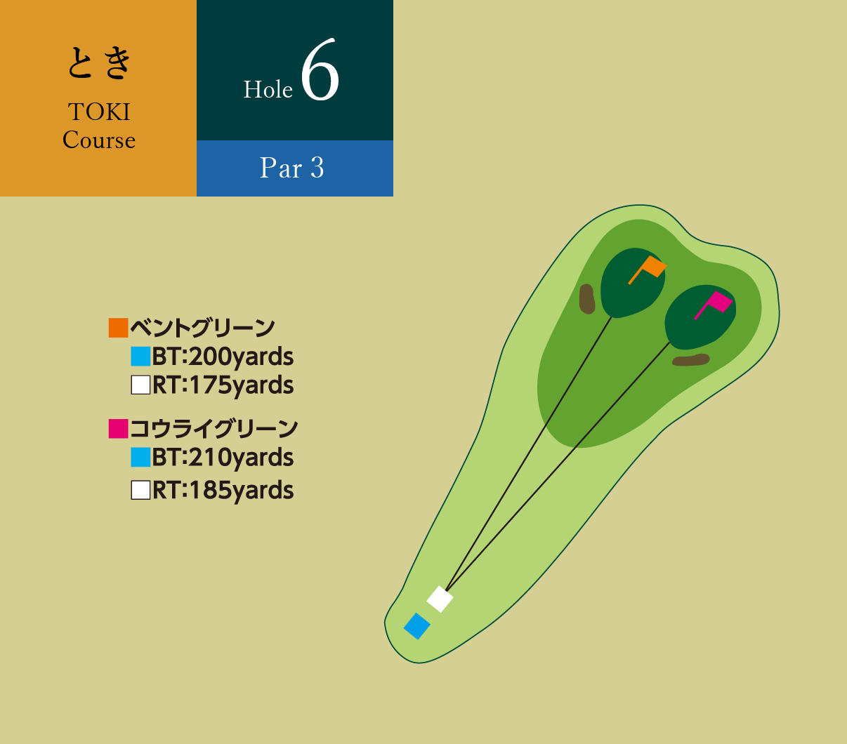 ときコース Hole6