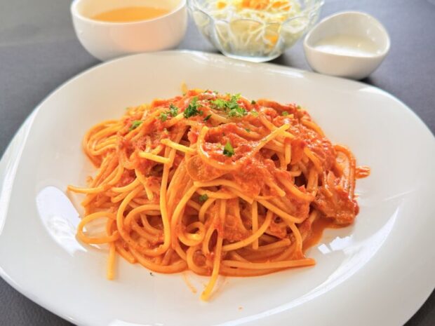 【週替わり】カニのトマトクリームパスタ